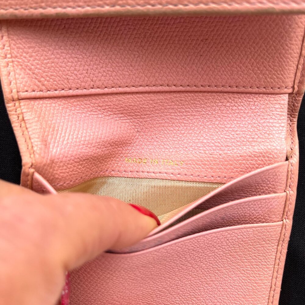 Chanel CC Pink Sevruga Leather compact Wallet - Picture 9 of 11
